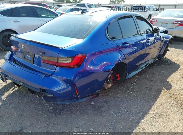 WBS33AY09NFL93279 2022 BMW M3 Blue Trasero derecho