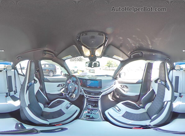WBS33HJ09SFU59165 2025 BMW M3 Blue VIN կոդի պիտակի տեսք