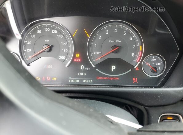 WBS3R9C51GK338657 2016 BMW M4 Черный Вид щитка приборов