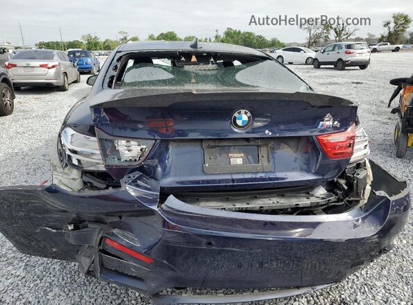 WBS3R9C54GK338328 2016 BMW M4 Blue Rear view