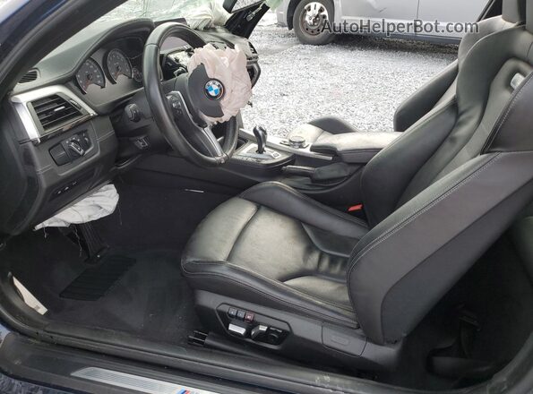WBS3R9C54GK338328 2016 BMW M4 Blue Front interior view