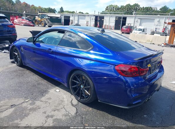 WBS3S7C08LFH07792 2020 BMW M4 Синий Задняя левая четверть
