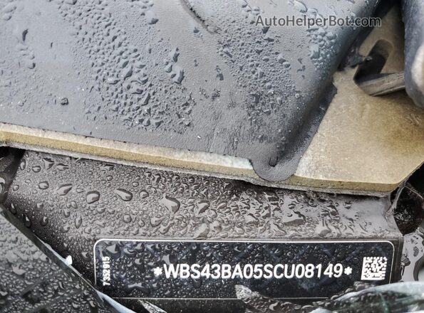 WBS43BA05SCU08149 2025 BMW M4 White Vista de la etiqueta del VIN