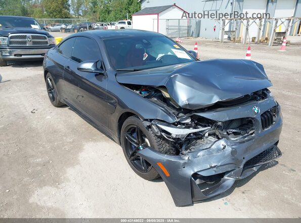 WBS4Y9C55JAC86280 2018 BMW M4 Gray Przód prawy
