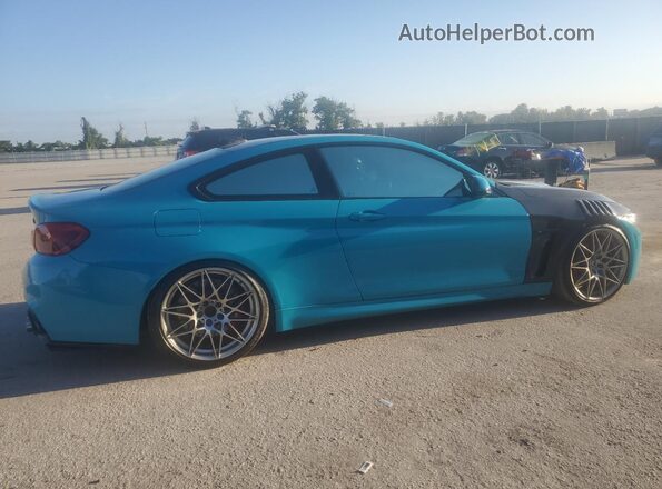 WBS4Y9C58JAC87410 2018 BMW M4 Синий Задняя правая четверть