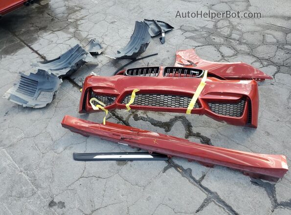 WBS4Y9C5XJAA85362 2018 BMW M4 Orange Vista del compartimento del motor