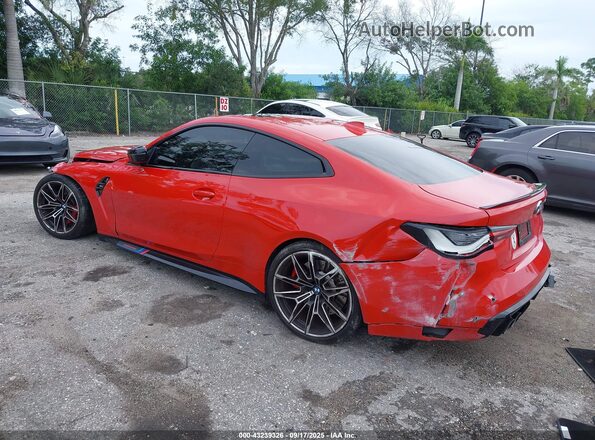 WBS53AZ0XMCG28895 2021 BMW M4 Красный Задняя левая четверть
