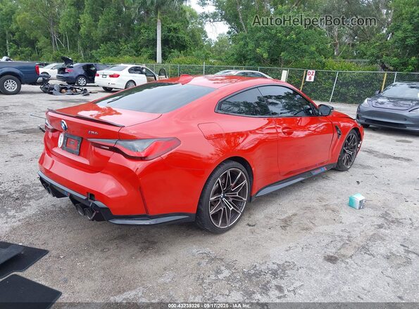 WBS53AZ0XMCG28895 2021 BMW M4 Красный Задняя правая четверть