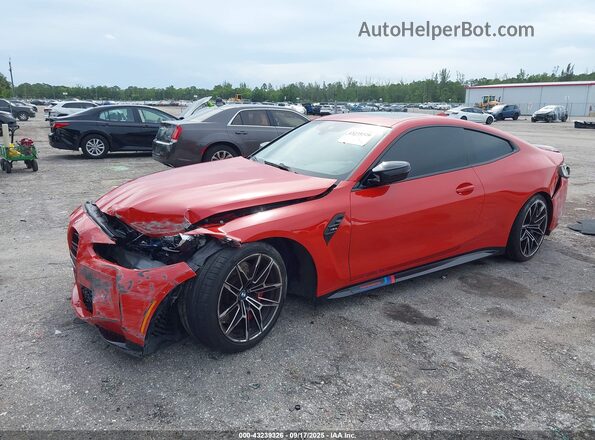 WBS53AZ0XMCG28895 2021 BMW M4 Красный Передняя левая четверть