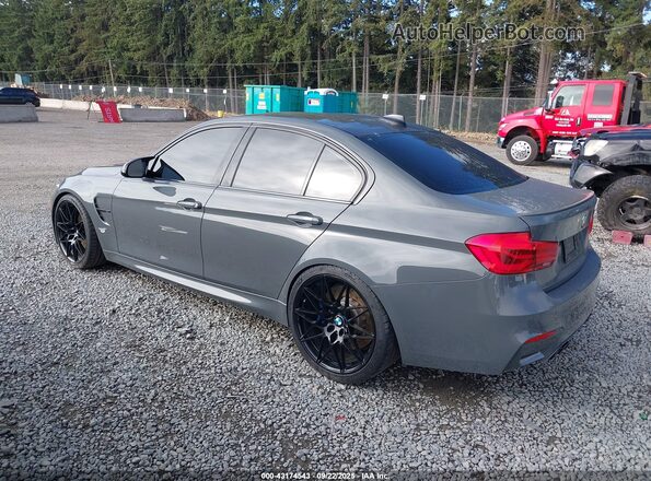 WBS8M9C59J5K99276 2018 BMW M3 Gray Rear left