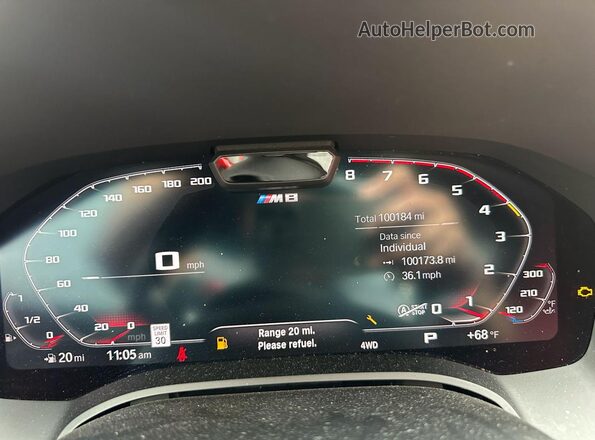 WBSAE0C09PCK95960 2023 BMW M8 Silver Widok wnętrza z przodu