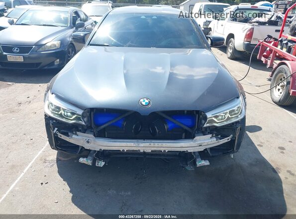 WBSJF0C51KB285334 2019 BMW M5 Gray Rear interior view
