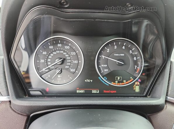 WBXHT3C36G5E47257 2016 BMW X1 Белый Вид щитка приборов