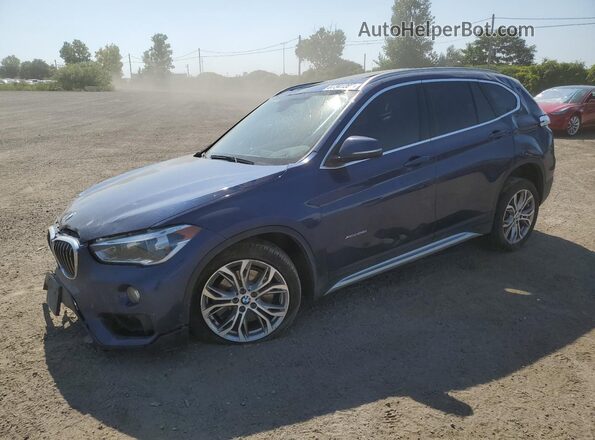 WBXHT3C3XJ5F93037 2018 BMW X1 Blue წინა მარცხენა ხედი სამი მეოთხედიდან