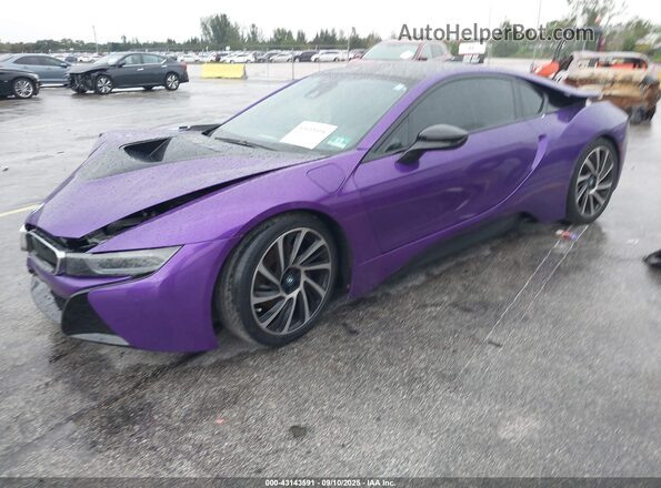 WBY2Z2C58GV675088 2016 BMW I8 Purple Przód lewy