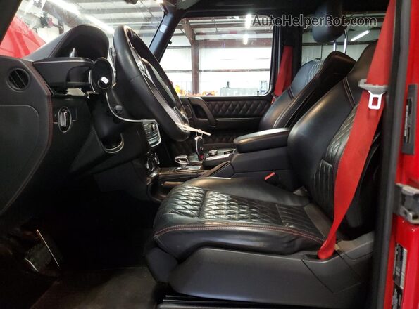 WDCYC7FH6JX291994 2018 MERCEDES-BENZ G-CLASS Red Вид салону спереду