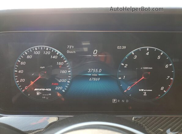 WDD7X8JB0LA012677 2020 MERCEDES-BENZ AMG Белый Вид щитка приборов
