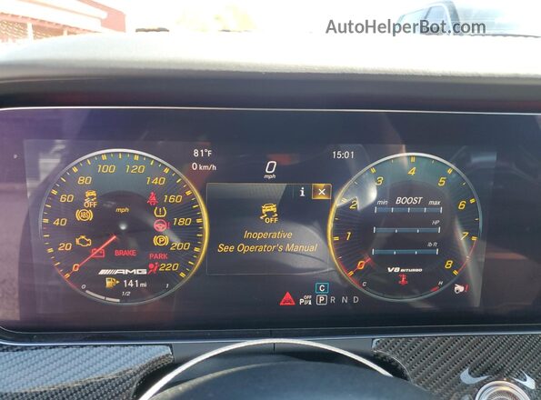 WDD7X8KB9KA001769 2019 MERCEDES-BENZ AMG Синий Вид щитка приборов