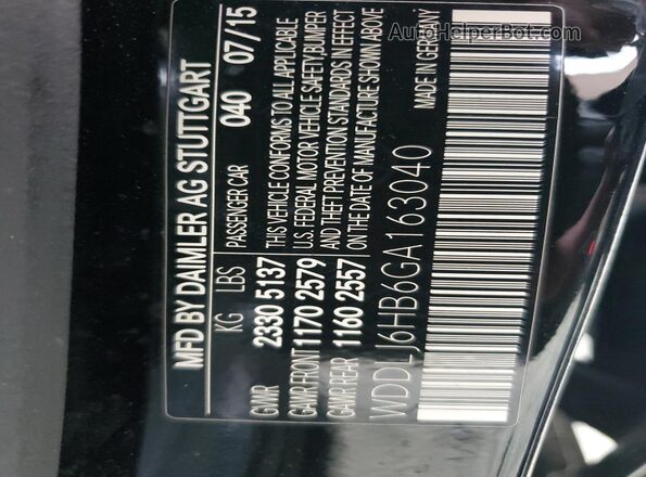WDDLJ6HB6GA163040 2016 MERCEDES-BENZ CLS-CLASS Black Engine compartment view