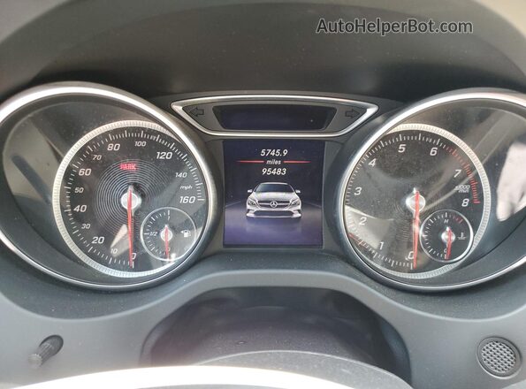 WDDSJ4EB4JN628435 2018 MERCEDES-BENZ CLA-CLASS White Widok zestawu wskaźników
