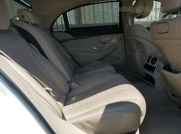 WDDUG8DB9KA445671 2019 MERCEDES-BENZ S White Widok tylnych siedzeń