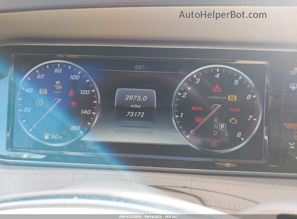 WDDUG8FB6HA340902 2017 MERCEDES-BENZ S-CLASS Белый Вид задних сидений