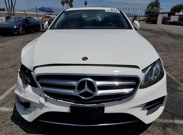 WDDZF4JBXJA345082 2018 MERCEDES-BENZ E White Front view