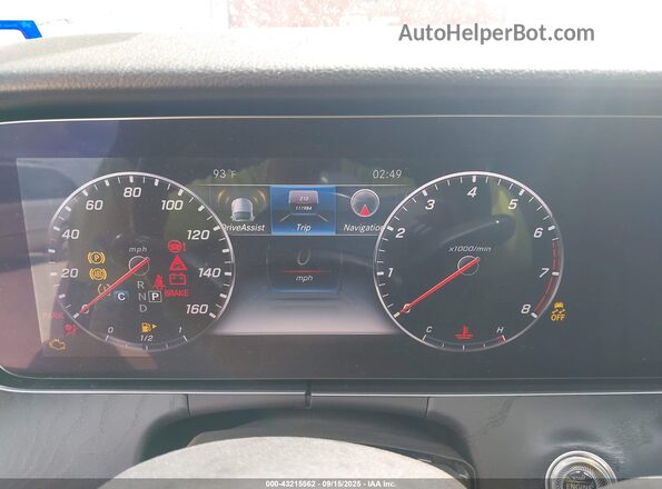 WDDZF8DB7LA737796 2020 MERCEDES-BENZ E Серебряный Вид задних сидений