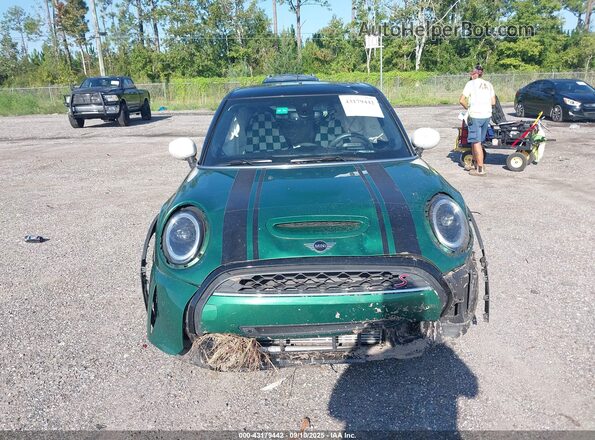 WMW53DK07N2P55172 2022 MINI COOPER Green Instrument cluster view
