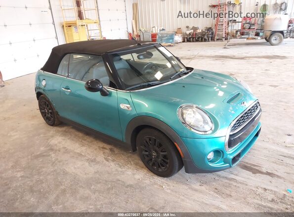 WMWWG9C30H3C81534 2017 MINI CONVERTIBLE Бирюзовый Передняя правая четверть