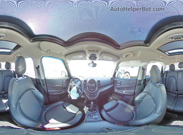 WMZYT5C37J3E61180 2018 MINI COOPER Gray 360 interior view
