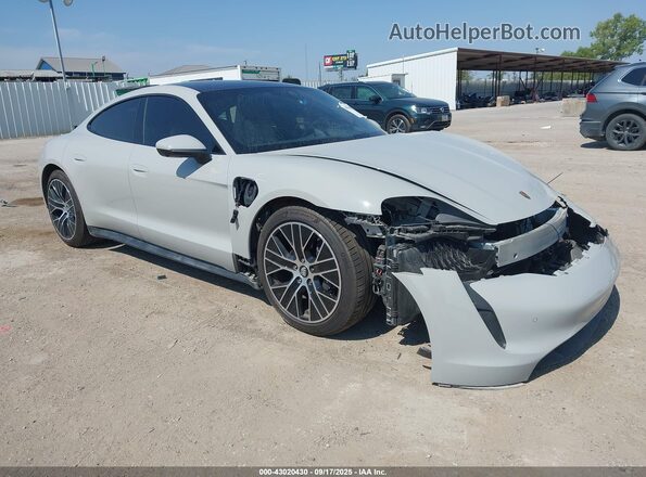 WP0AA2Y11NSA15664 2022 PORSCHE TAYCAN Gray Delantero derecho