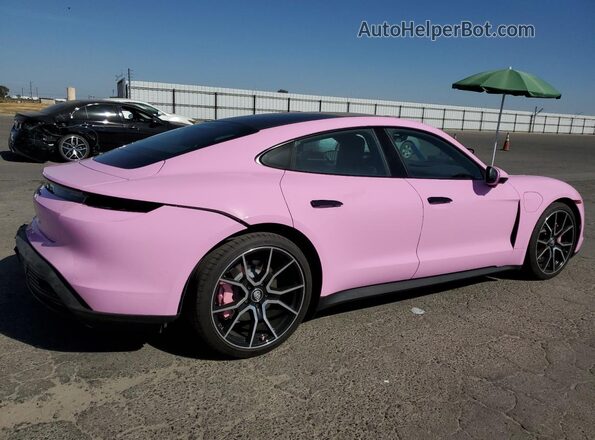 WP0AA2Y15PSA16206 2023 PORSCHE TAYCAN Розовый Задняя правая четверть
