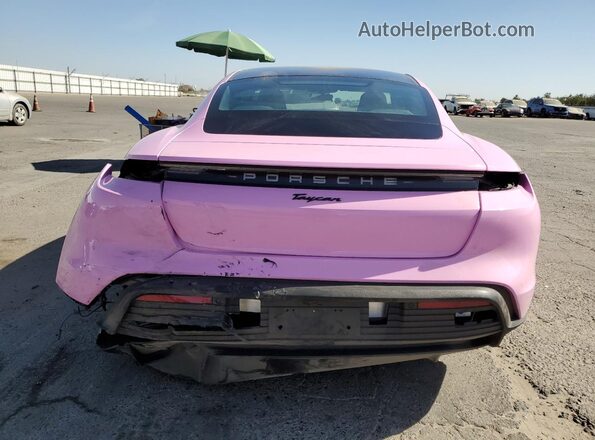 WP0AA2Y15PSA16206 2023 PORSCHE TAYCAN Розовый Вид сзади