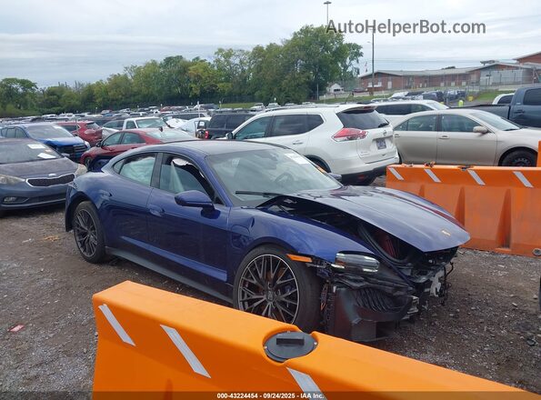 WP0AA2Y16MSA17098 2021 PORSCHE TAYCAN Синий Панорамный вид салона 360°
