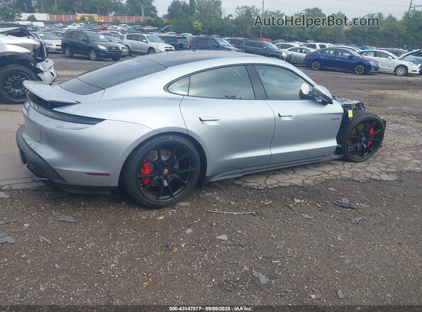 WP0AD2Y19NSA59421 2022 PORSCHE TAYCAN Silver Rear right