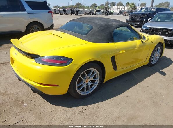 WP0CA2A8XMS210397 2021 PORSCHE 718 BOXSTER Желтый Задняя правая четверть