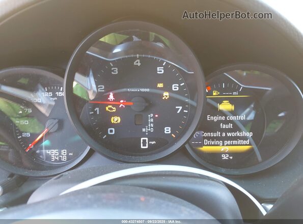 WP0CA2A8XMS210397 2021 PORSCHE 718 BOXSTER Желтый Вид задних сидений