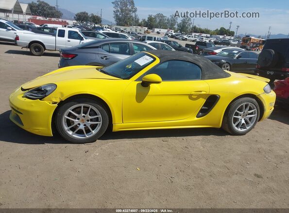 WP0CA2A8XMS210397 2021 PORSCHE 718 BOXSTER Желтый Панорамный вид салона 360°