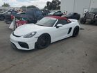 2021 Porsche Boxster Spyder White vin: WP0CC2A8XMS240820