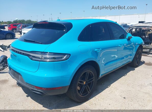 WP1AA2A5XKLB08424 2019 PORSCHE MACAN Синий Задняя правая четверть
