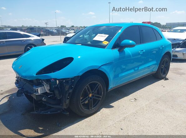 WP1AA2A5XKLB08424 2019 PORSCHE MACAN Синий Передняя левая четверть