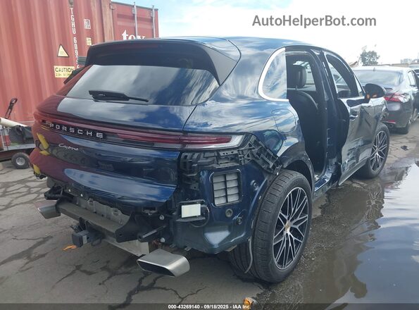 WP1AA2AY5RDA00128 2024 PORSCHE CAYENNE Dark Blue Задняя правая четверть