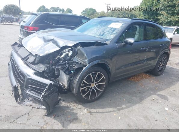 WP1AA2AY7LDA06214 2020 PORSCHE CAYENNE Gray Vista tres cuartos delantera izquierda