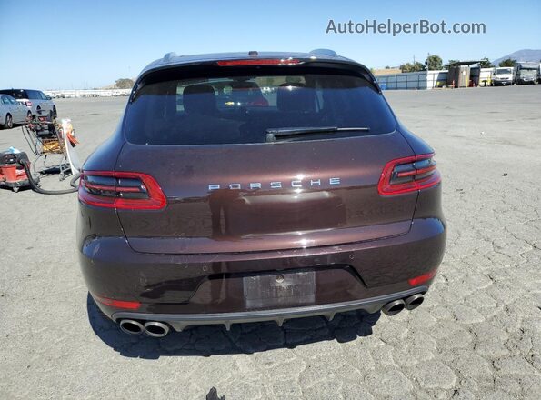 WP1AB2A54JLB35646 2018 PORSCHE MACAN Brown Rear view