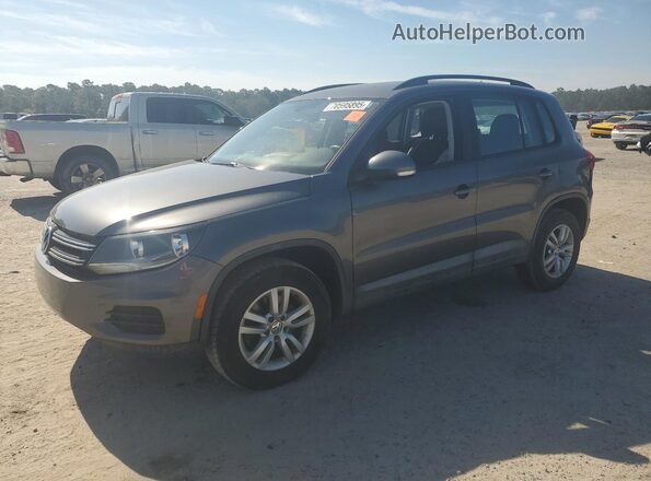 WVGAV7AX2GW552886 2016 VOLKSWAGEN TIGUAN Gray Przód lewy