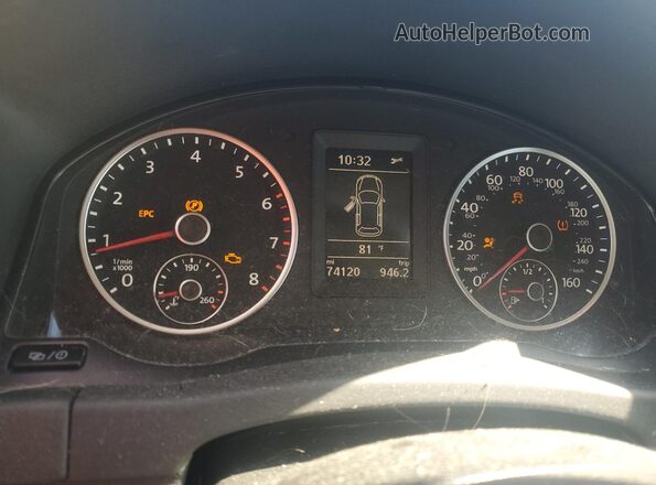 WVGAV7AX2GW552886 2016 VOLKSWAGEN TIGUAN Gray Widok zestawu wskaźników