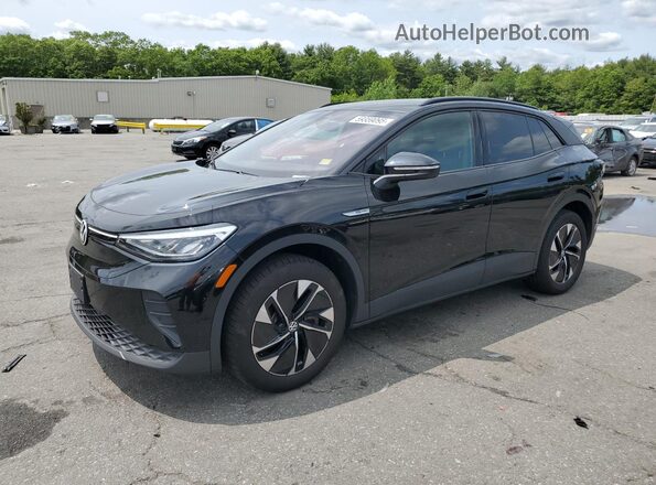 WVGJNPE28NP063799 2022 VOLKSWAGEN ID.4 Черный Передняя левая четверть
