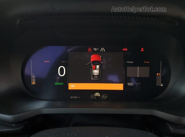 YSMED3KA6PL135207 2023 POLESTAR 2 Gray ხელსაწყოთა პანელის ხედი