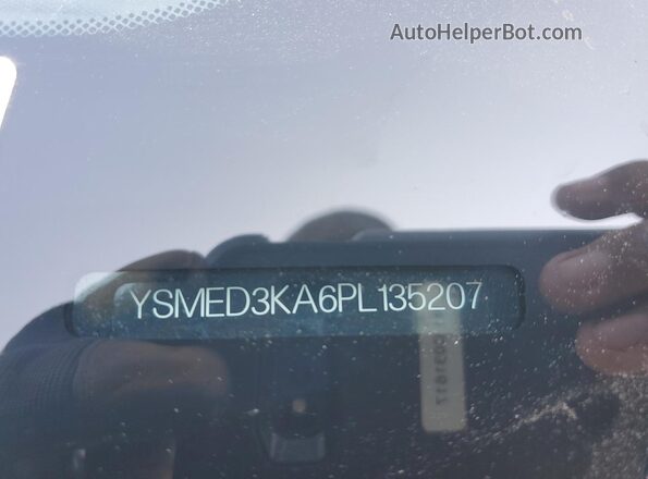 YSMED3KA6PL135207 2023 POLESTAR 2 Gray VIN კოდის სტიკერის ხედი
